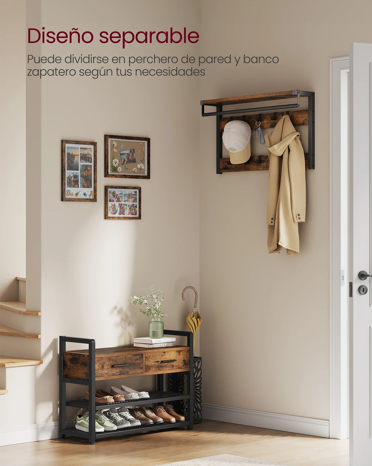 Mueble de entrada multifuncional