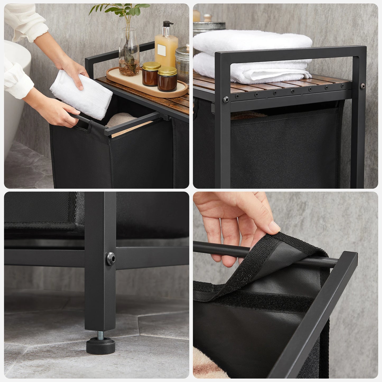 Cesta para la ropa sucia 2x1
